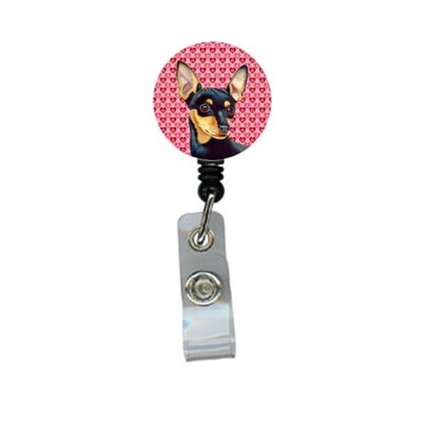 Teacher'S Aid Min Pin Valentines Love and Hearts Retractable Badge Reel or ID Holder with Clip TE629480 - main